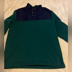 Club room quarter button up sweatshirt